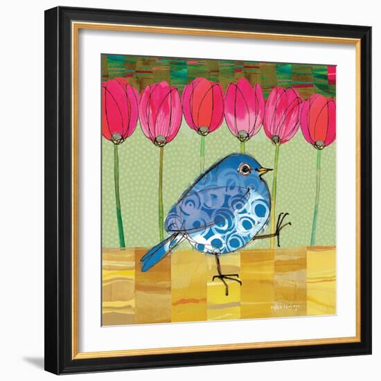 Blue Bird - Tulips-Robbin Rawlings-Framed Premium Giclee Print