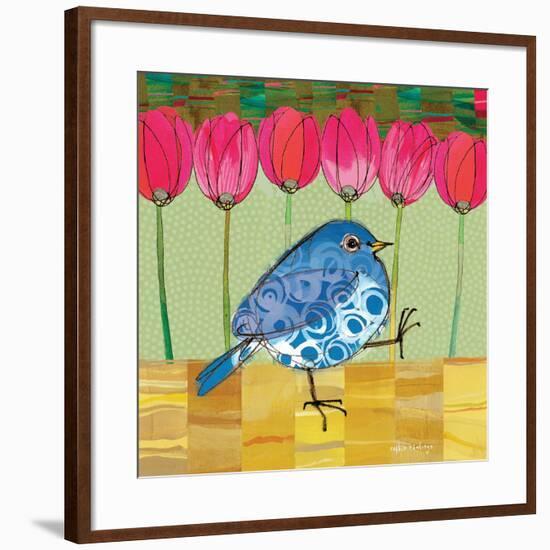 Blue Bird - Tulips-Robbin Rawlings-Framed Premium Giclee Print