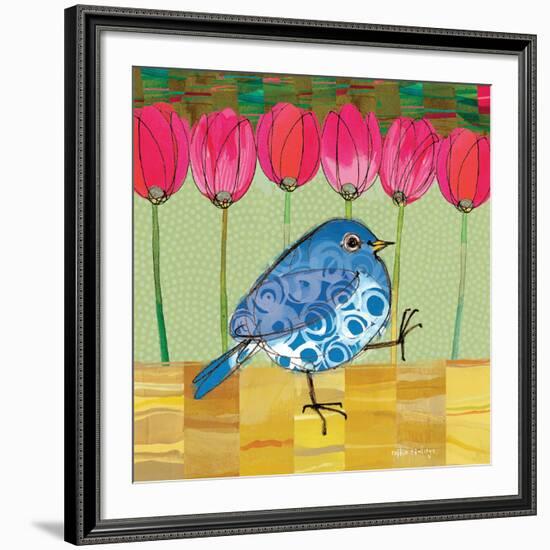 Blue Bird - Tulips-Robbin Rawlings-Framed Giclee Print