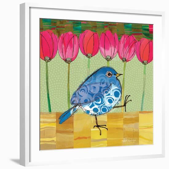 Blue Bird - Tulips-Robbin Rawlings-Framed Giclee Print