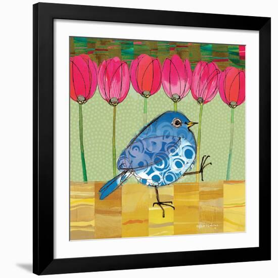 Blue Bird - Tulips-Robbin Rawlings-Framed Giclee Print