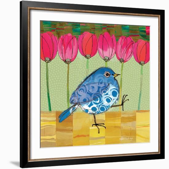 Blue Bird - Tulips-Robbin Rawlings-Framed Giclee Print