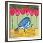 Blue Bird - Tulips-Robbin Rawlings-Framed Giclee Print