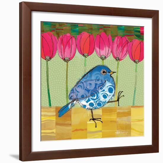 Blue Bird - Tulips-Robbin Rawlings-Framed Giclee Print