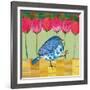 Blue Bird - Tulips-Robbin Rawlings-Framed Giclee Print