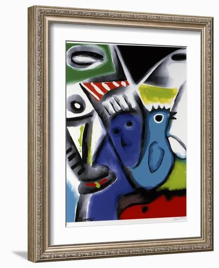 Blue Bird-Diana Ong-Framed Giclee Print