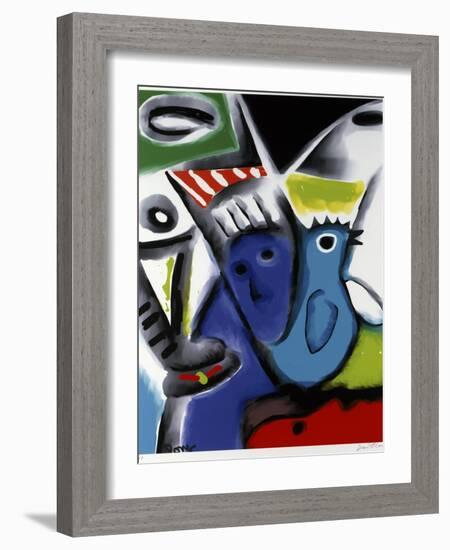 Blue Bird-Diana Ong-Framed Giclee Print