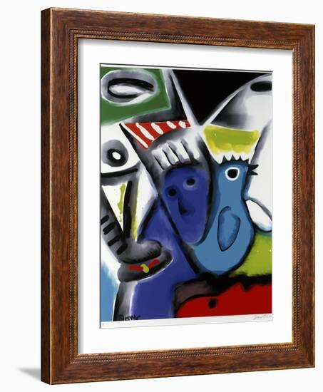 Blue Bird-Diana Ong-Framed Giclee Print