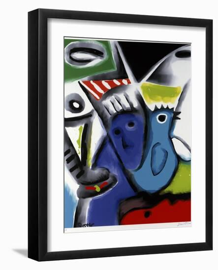 Blue Bird-Diana Ong-Framed Giclee Print