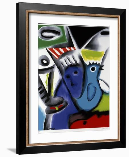 Blue Bird-Diana Ong-Framed Giclee Print