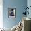 Blue Bird-Diana Ong-Framed Giclee Print displayed on a wall