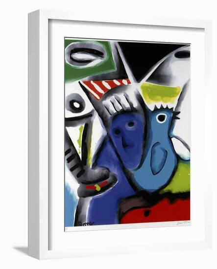 Blue Bird-Diana Ong-Framed Giclee Print