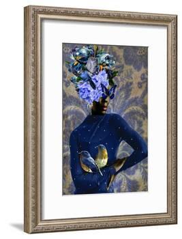 Blue Birds Sing-Yvonne Coleman Burney-Framed Art Print
