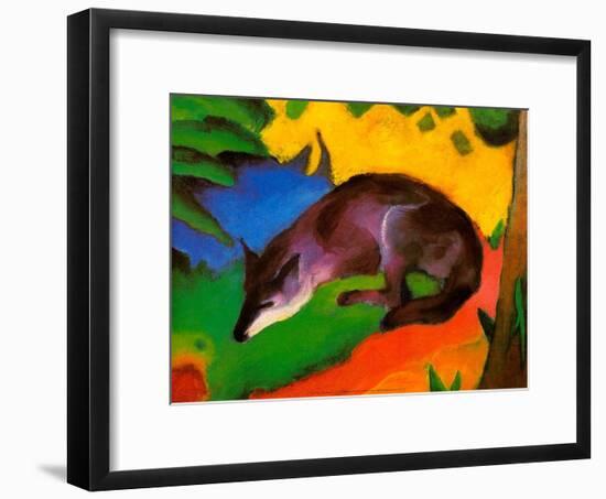 Blue-Black Fox, 1911-Franz Marc-Framed Art Print