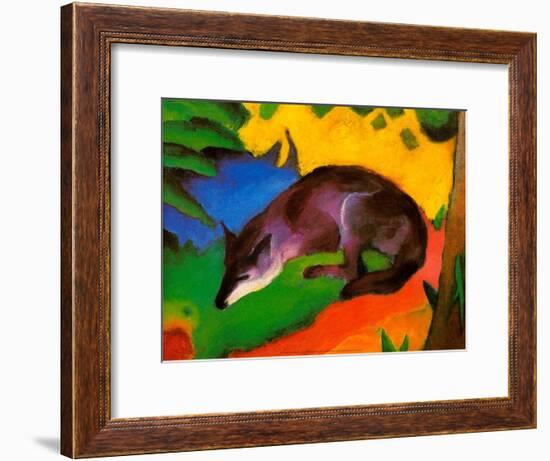 Blue-Black Fox, 1911-Franz Marc-Framed Art Print