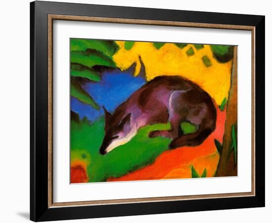 Blue-Black Fox, 1911-Franz Marc-Framed Art Print