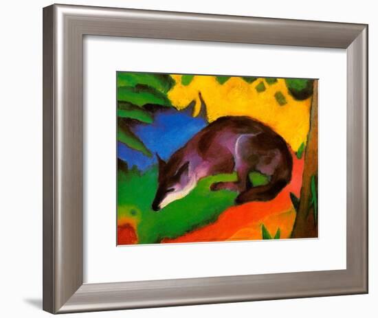 Blue-Black Fox, 1911-Franz Marc-Framed Art Print