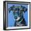 Blue Black Hound-Carolee Vitaletti-Framed Art Print