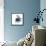 Blue & Black Splash I-Irena Orlov-Framed Stretched Canvas displayed on a wall