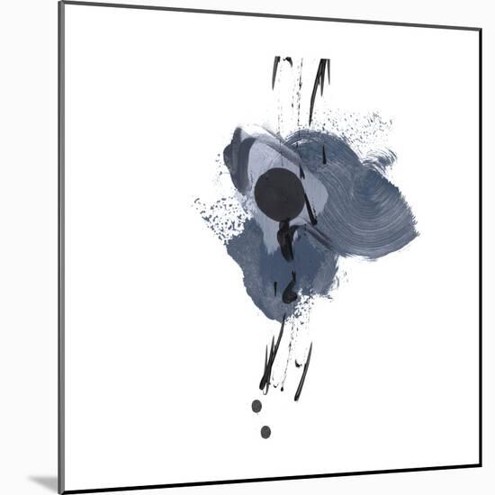 Blue & Black Splash II-Irena Orlov-Mounted Art Print