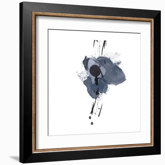 Blue & Black Splash II-Irena Orlov-Framed Art Print