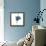 Blue & Black Splash II-Irena Orlov-Framed Stretched Canvas displayed on a wall