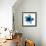 Blue Bloom I-Hannah Carlson-Framed Art Print displayed on a wall