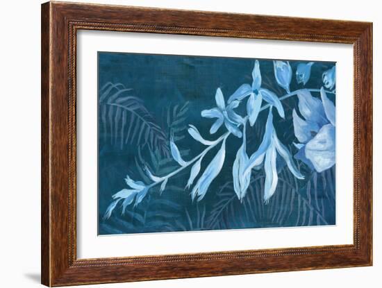 Blue Bloom Symphony-Jacob Q-Framed Art Print