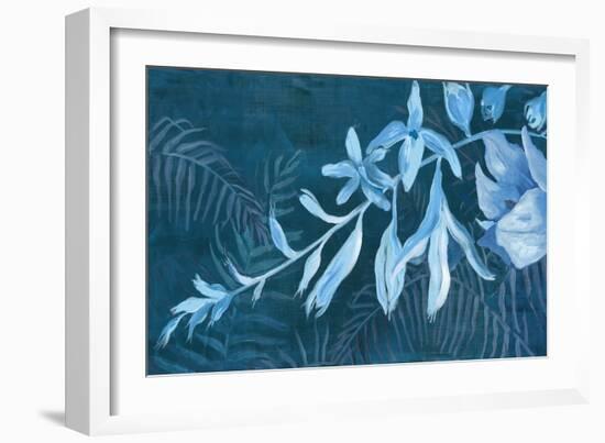 Blue Bloom Symphony-Jacob Q-Framed Art Print