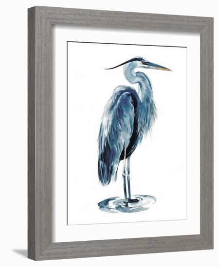 Blue Blue Heron I-Jennifer Parker-Framed Art Print