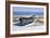 Blue Boat on Beach-Zhen-Huan Lu-Framed Giclee Print