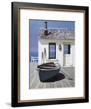 Blue Boat on Deck-Zhen-Huan Lu-Framed Photographic Print