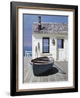 Blue Boat on Deck-Zhen-Huan Lu-Framed Photographic Print