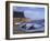 Blue Boat on Shore with the Harbour of Le Fret Behind, Brittany, France, Europe-Thouvenin Guy-Framed Photographic Print