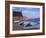 Blue Boat on Shore with the Harbour of Le Fret Behind, Brittany, France, Europe-Thouvenin Guy-Framed Photographic Print