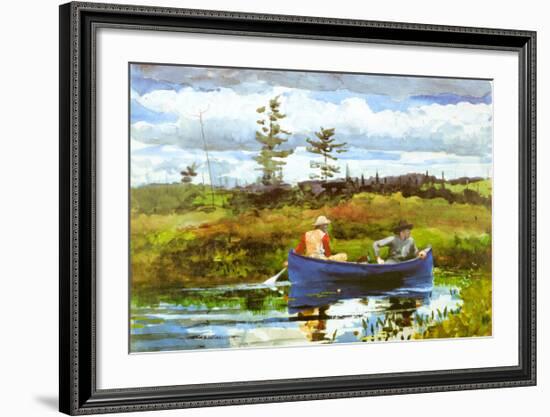 Blue Boat-Winslow Homer-Framed Art Print