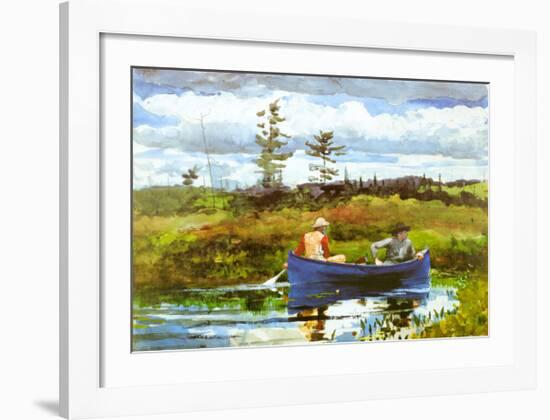 Blue Boat-Winslow Homer-Framed Art Print