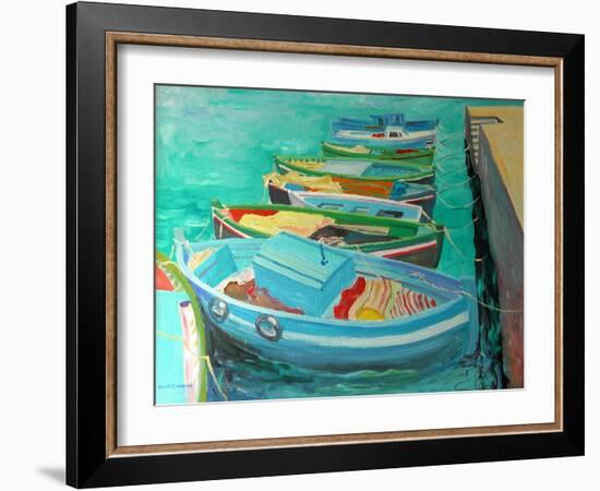 Blue Boats, 2003-William Ireland-Framed Giclee Print