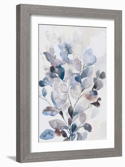 Blue Boho Leaves I-Asia Jensen-Framed Art Print