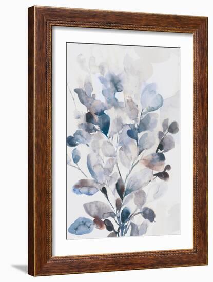 Blue Boho Leaves I-Asia Jensen-Framed Art Print