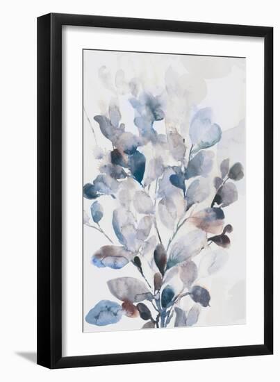 Blue Boho Leaves I-Asia Jensen-Framed Art Print