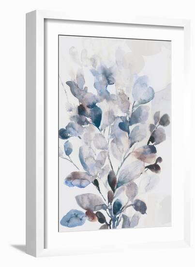 Blue Boho Leaves I-Asia Jensen-Framed Art Print