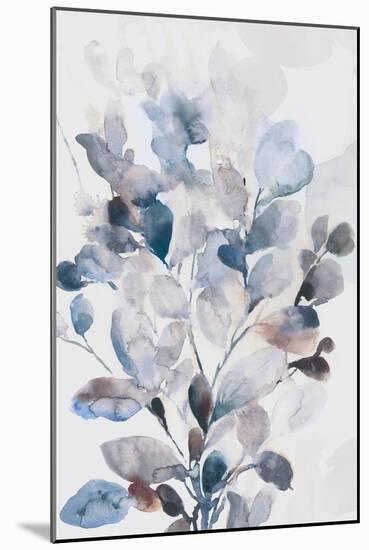 Blue Boho Leaves I-Asia Jensen-Mounted Art Print