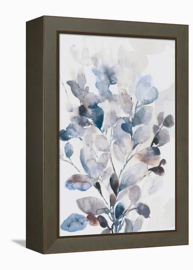 Blue Boho Leaves I-Asia Jensen-Framed Stretched Canvas