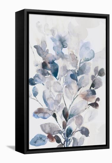 Blue Boho Leaves I-Asia Jensen-Framed Stretched Canvas