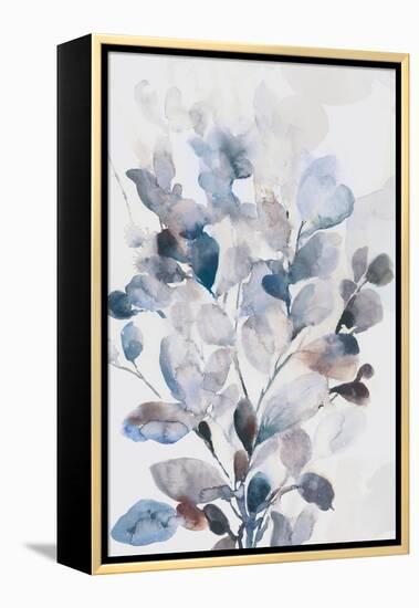 Blue Boho Leaves I-Asia Jensen-Framed Stretched Canvas