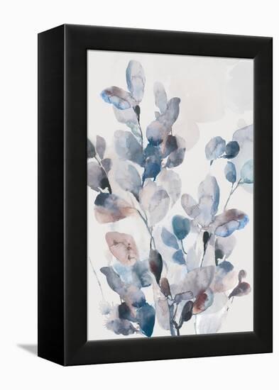 Blue Boho Leaves II-Asia Jensen-Framed Stretched Canvas