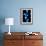 Blue Bokeh I-Erin Berzel-Framed Photographic Print displayed on a wall