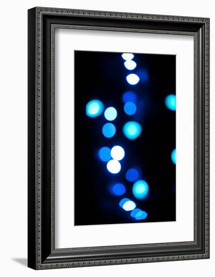 Blue Bokeh I-Erin Berzel-Framed Photographic Print