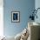 Blue Bokeh I-Erin Berzel-Framed Photographic Print displayed on a wall